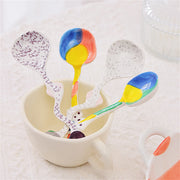 colorful ceramic spoons with unique, artistic designs