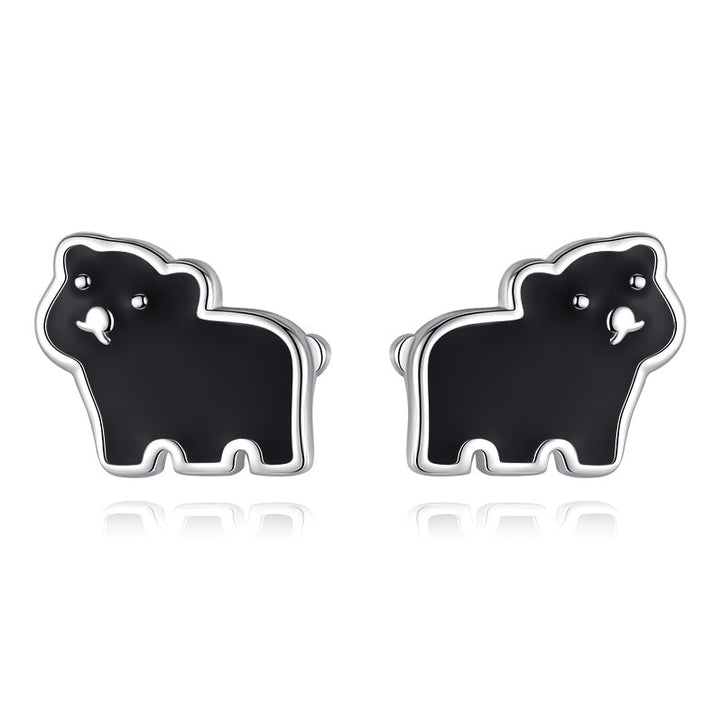 925 Sterling Silver Women Jewelry | Asymmetric Stud Earrings - DK056 - Jewellery