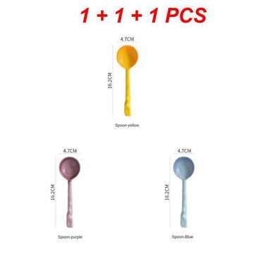 Colorful Ceramic Spoon Set - Bring Vibrancy to Your Kitchen - Mix D 3pcs