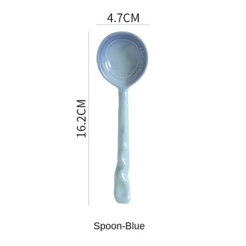 Colorful Ceramic Spoon Set - Bring Vibrancy to Your Kitchen - Style D