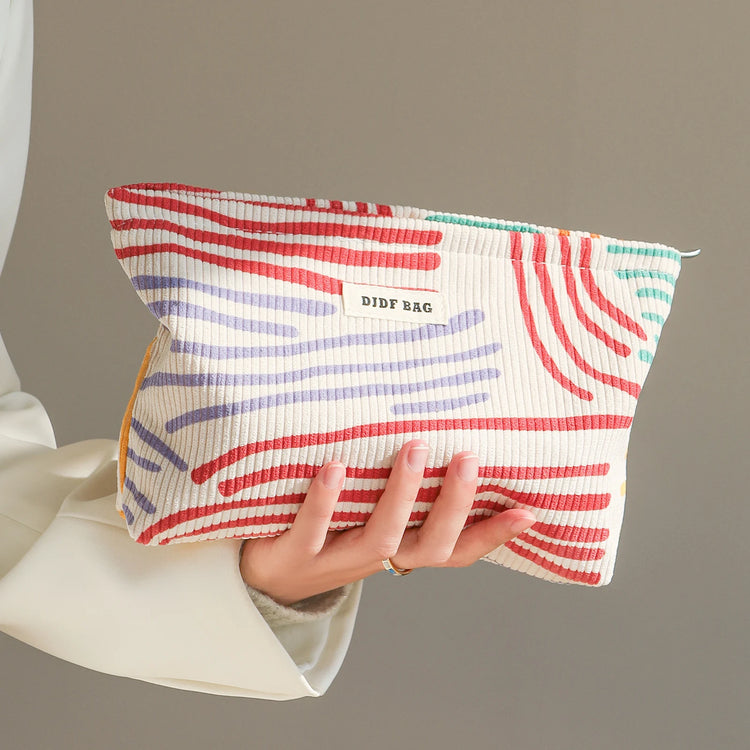 Women’s Makeup Bag - Colorful stripes