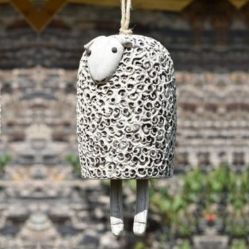 Rustic Animal Wind Chimes - F-Sheep
