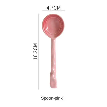 Colorful Ceramic Spoon Set - Bring Vibrancy to Your Kitchen - Style E