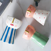 3 pieces set Ceramic Vases - WHITE