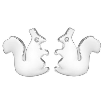 925 Sterling Silver Women Jewelry | Asymmetric Stud Earrings - DK014 - Jewellery