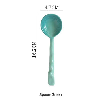 Colorful Ceramic Spoon Set - Bring Vibrancy to Your Kitchen - Style B 1pc