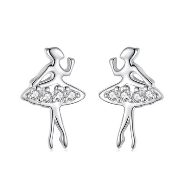 925 Sterling Silver Women Jewelry | Asymmetric Stud Earrings - F139 - Jewellery