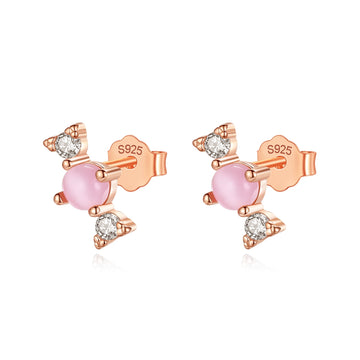 925 Sterling Silver Women Jewelry | Asymmetric Stud Earrings - DS665 - Jewellery