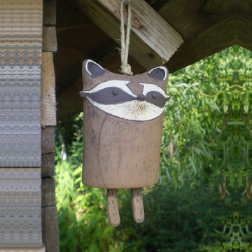 Rustic Animal Wind Chimes - D-Red panda