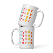 White glossy tea mug