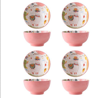 Ceramic Tableware | Pink tableware - Auburn - Home decor