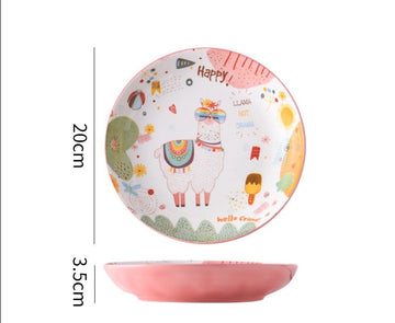 Ceramic Tableware | Pink tableware - Blue - Home decor