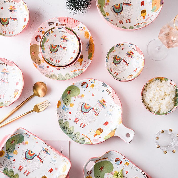 Ceramic Tableware | Pink tableware - Home decor
