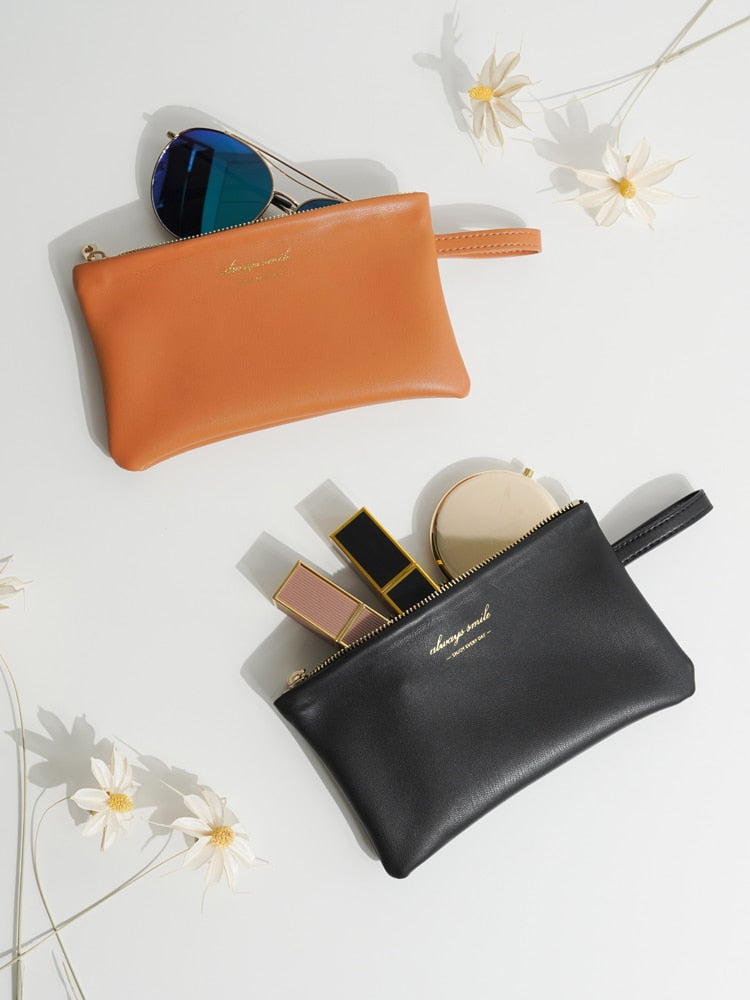 leather cosmetic bag