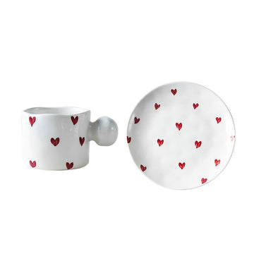 Originale Mug | Cute mug set | Sweet mug duo - China / cup and dish / 201-300ml - Home decor