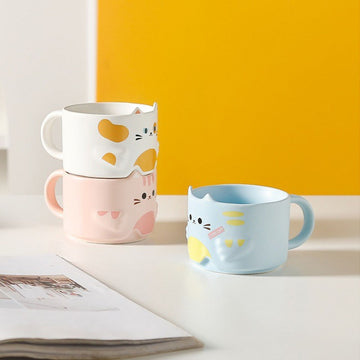 Kawaii ceramic coffee mugs