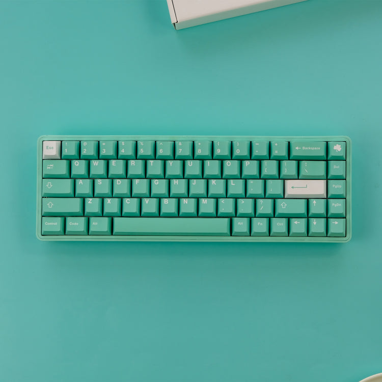 129 Keys green keycaps set | Cherry profile keycaps set | Mechanical keyboard
