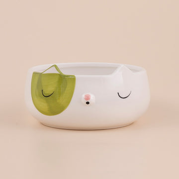 Ceramic Fox Cat Dog Bowls | Cute Animal Bowl | Children Tableware - Cat / 5.5 inch - Home decor
