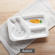 Children’s Cute animal Mea plate | cartoon ceramic dinner plate | rabbit plate | elephant plate | Giraffe Plate