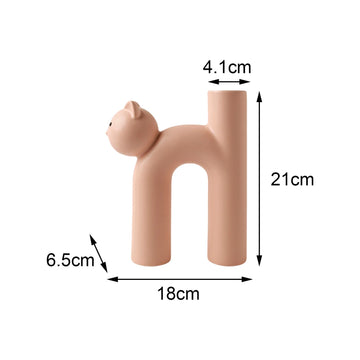 Cute Modern Ceramic Vase - Pink - Home decor