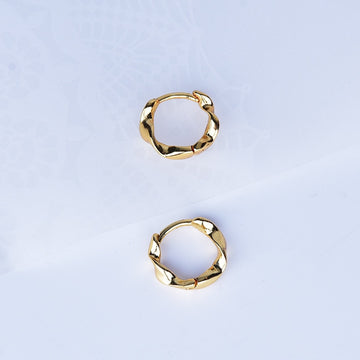 Delicate silver earrings | Dainty silver earrings - gold 5 - Jewelery