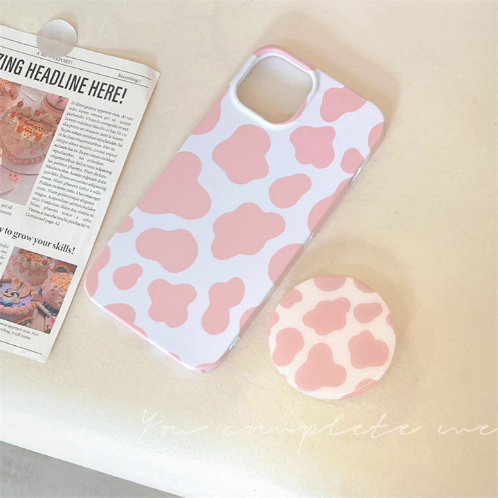 Cute Pink Leopard Phone Case For iPhone 14