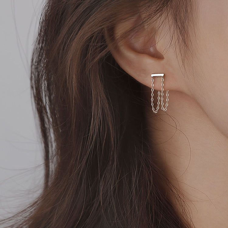 Delicate silver earrings | Dainty silver earrings - Jewelery