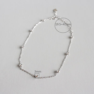 925 sterling silver anklet bracelet