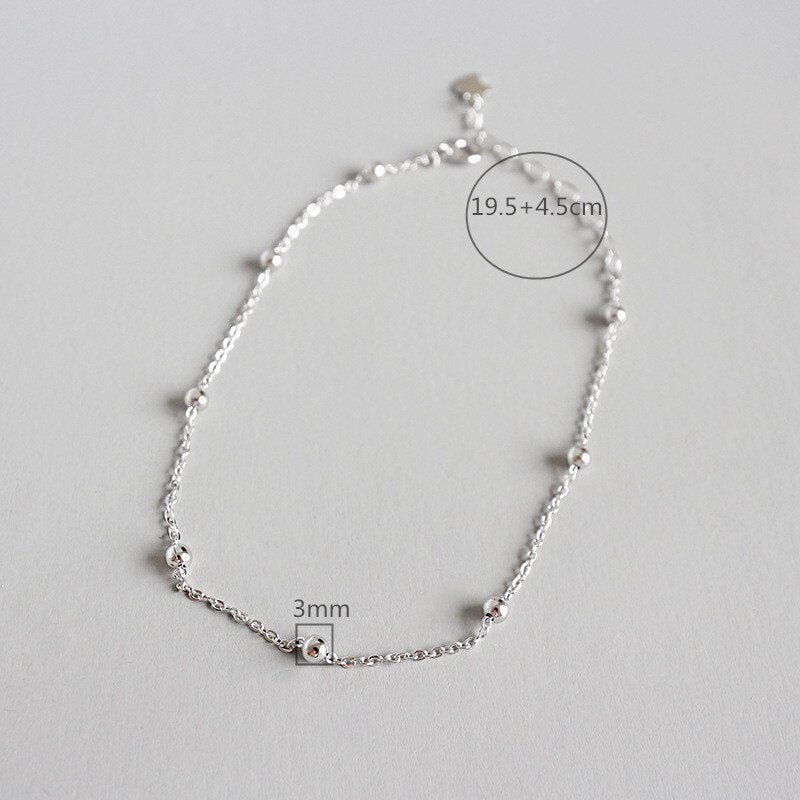 925 sterling silver anklet bracelet