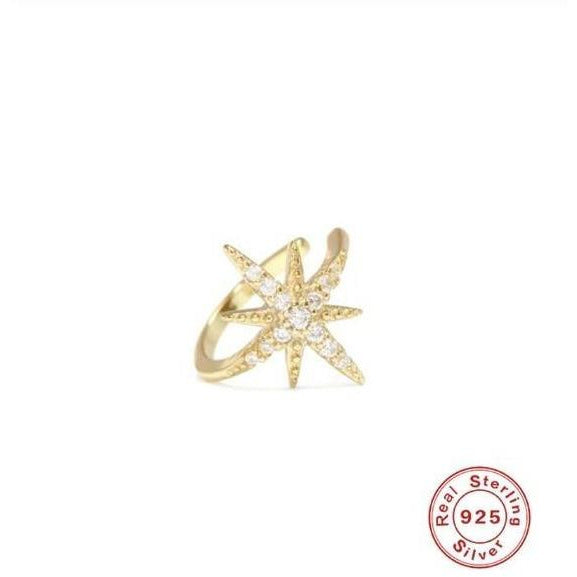 dainty ear cuff earrings gold 1pcs