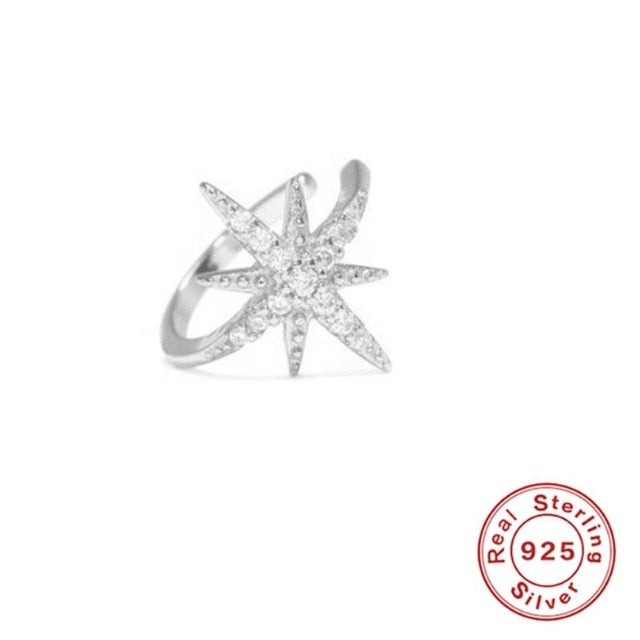 dainty ear cuff earrings silver 1pcs