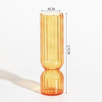 elegant retro glass vase 5- orange