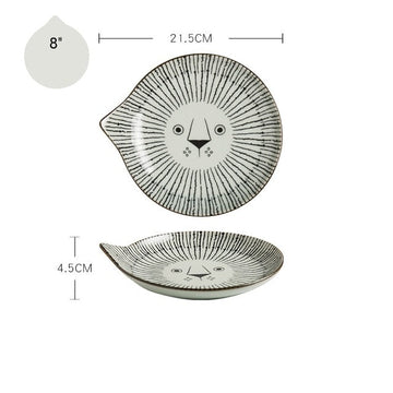 japanese style ceramic teardrop dishes plates 8 e