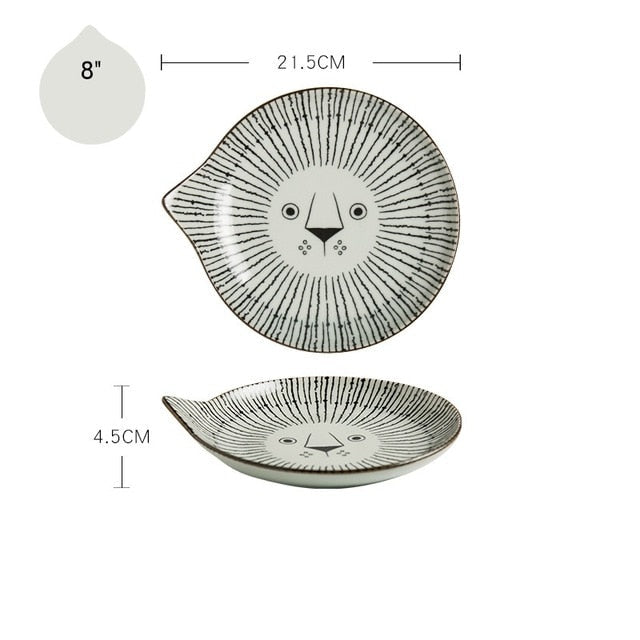 japanese style ceramic teardrop dishes plates 8 e