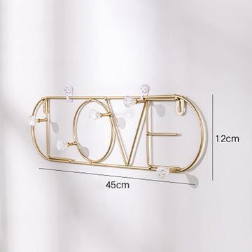 metal golden hook wall golden-love
