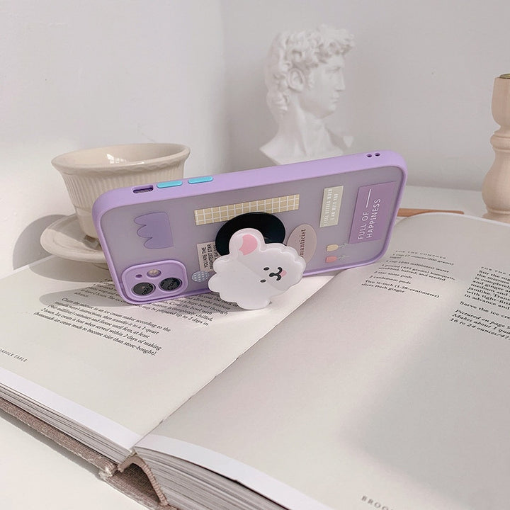 iphone case with cute korean sheep holder