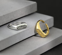 925 sterling silver merci rings