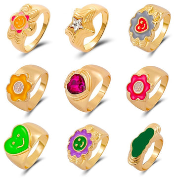 stainless steel chunky rings