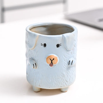 succulent ceramic animal planters