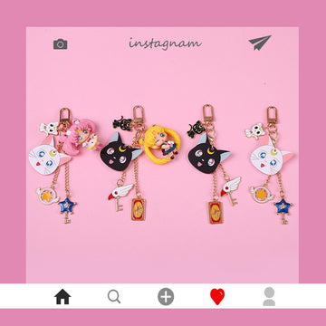 sailor moon key chain