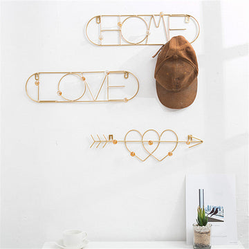 metal golden hook wall