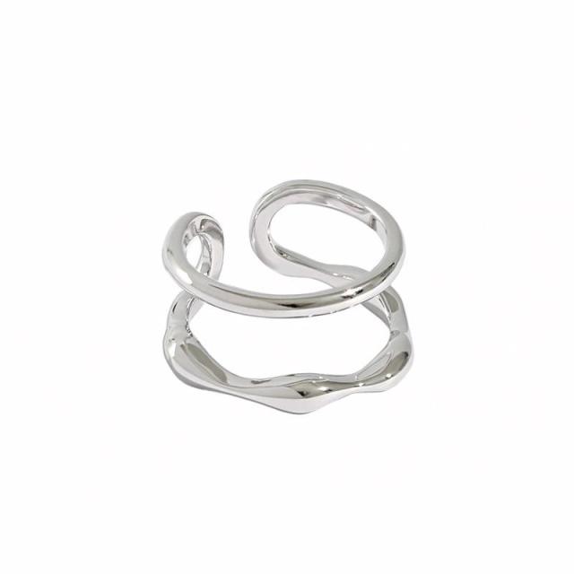 sterling silver ring for women resizable / silver