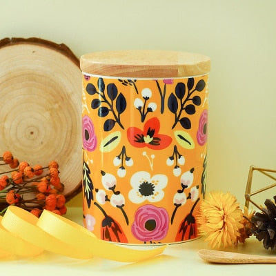 ceramic storage can yello