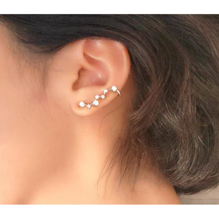 stud earrings with diamond chips