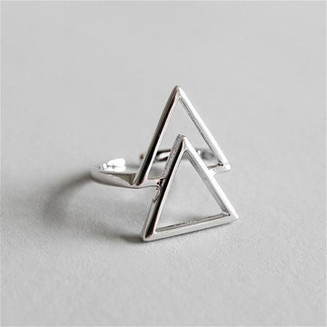 925 sterling silver triangle minimalist ring default title