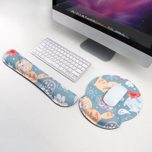 Mouse pads with wrist rests