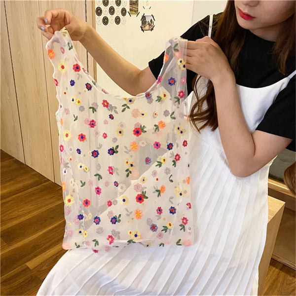 Mesh shopping bag - tote bag