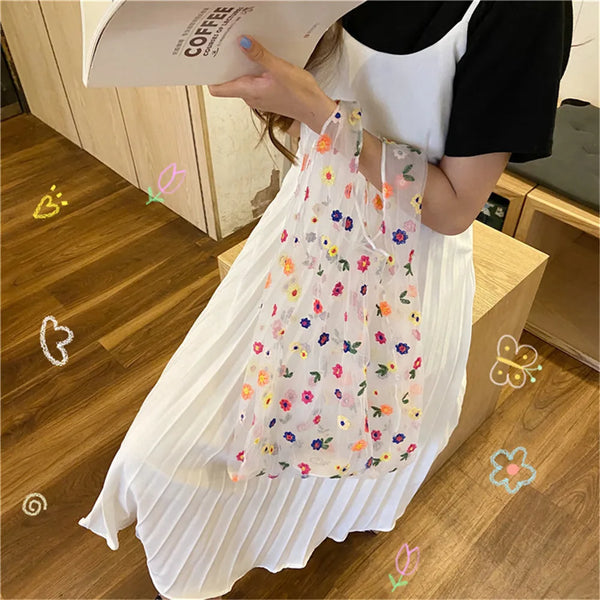 Mesh shopping bag - tote bag