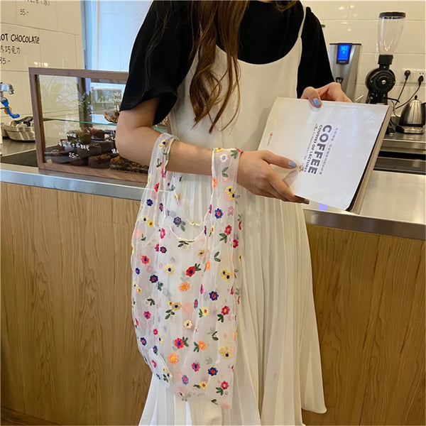 Mesh shopping bag - tote bag