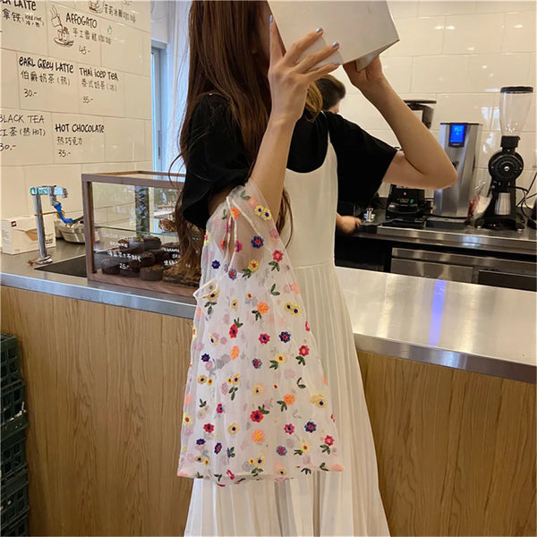 Mesh shopping bag - tote bag